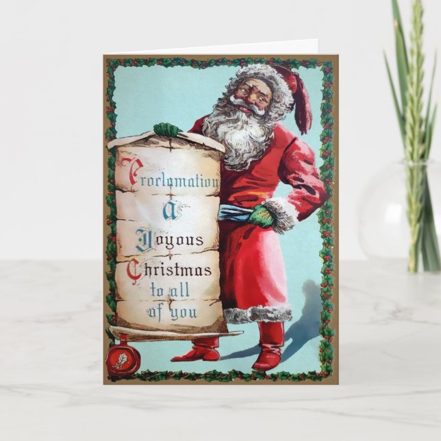 Tarjeta navideña vintage (Anverso)