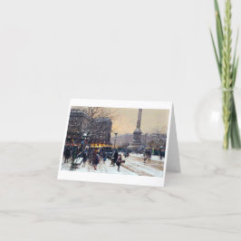 Tarjeta navideña vintage