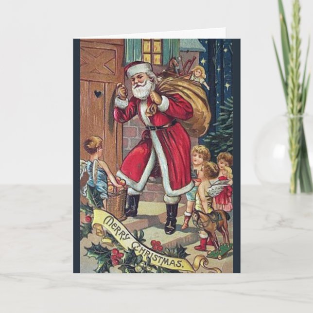 Tarjeta navideña virgen de Santa Knocage (Anverso)