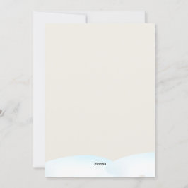 Tarjeta navideña Watercolor Forest Merry