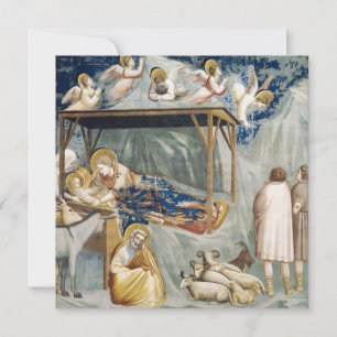 Tarjeta Navitidad (Nacimiento de Jesucristo) (por Giotto)