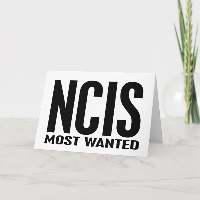 Tarjeta NCIS Más Buscado (Anverso)