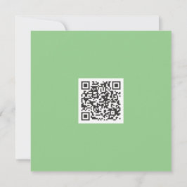Tarjeta Neat Green Monocrome Vibe moderno Código QR