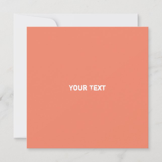 Tarjeta Neat Salmon Monocrome Vibe moderno Código QR (Anverso)