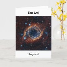 tarjeta nebulosa de cumpleaños de nombre personali