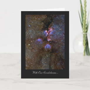 Tarjeta Nebulosa de la pata del gato - Con nuestras condol