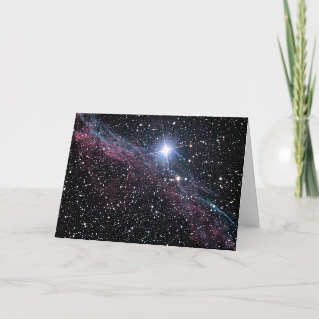 Tarjeta Nebulosa del velo de la NASA ESA (Anverso)