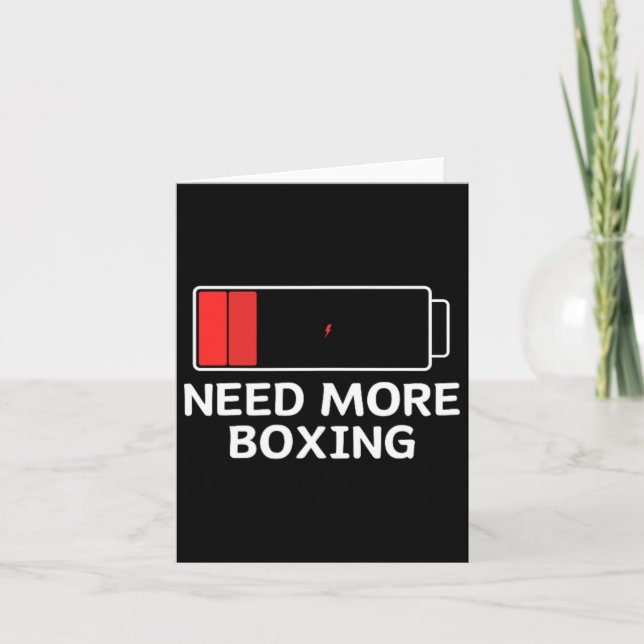 Tarjeta Necesita más boxeo (Anverso)