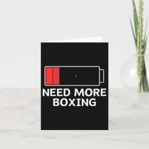 Tarjeta Necesita más boxeo