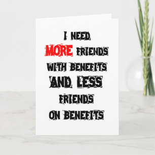 TARJETA NECESITAN AMIGOS