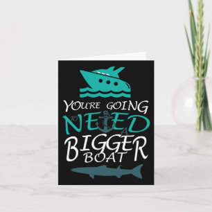 Tarjeta Necesitarás un barco más grande Fiesta