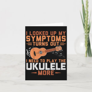 Tarjeta Necesito Jugar Más Al Ukulele - Uke Lover Ukulel
