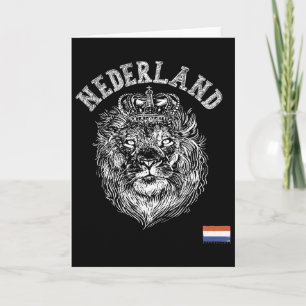 Tarjeta Nederland Reto Países Bajos León Holanda Hombres H