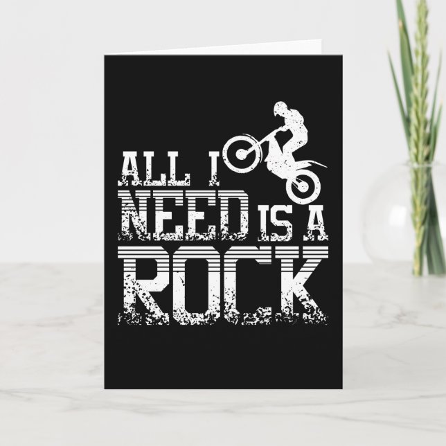 Tarjeta Need A Rock Moto Trial Bike (Anverso)