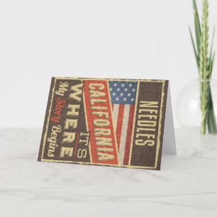 Tarjeta Needles California
