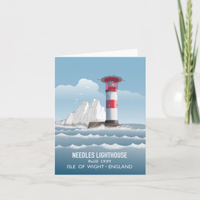 Tarjeta Needles Lighthouse (Anverso)