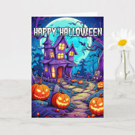 Tarjeta Nefarious Spooky Haunted House