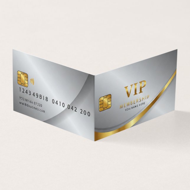 Tarjeta Negocios VIP Gold (Exterior)
