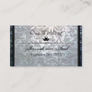 Tarjeta negra de lujo del Web site de la boda del