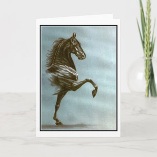 Tarjeta negra de Saddlebred