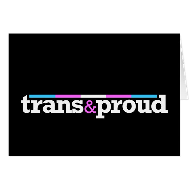 Tarjeta negra de Trans&proud (Anverso (Horizontal))