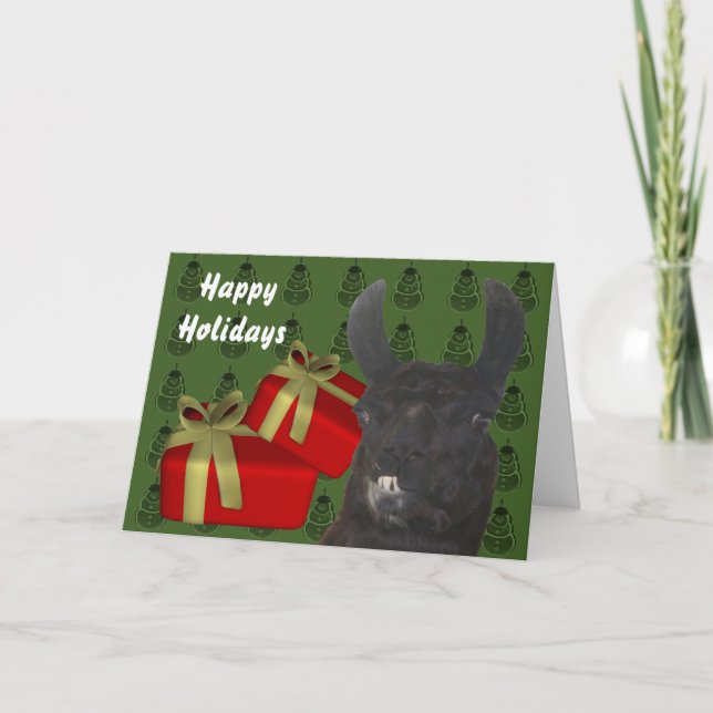 Tarjeta negra del día de fiesta del navidad del (Anverso)