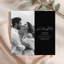 Tarjeta Negra | Foto Chic Plana de Boda para Guard