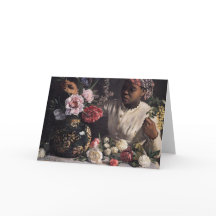 Negress con los Peonies