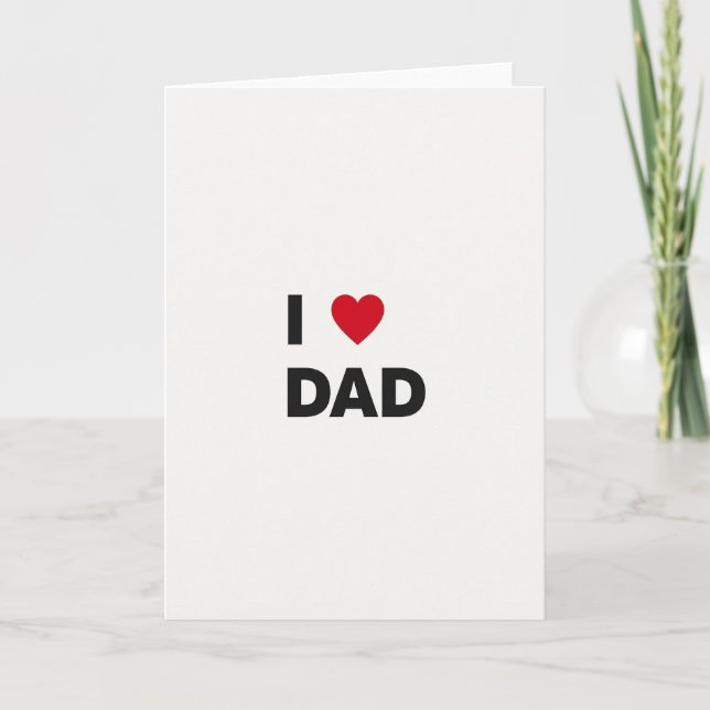 Tarjeta Negrita Te Quiero Papá (Anverso)