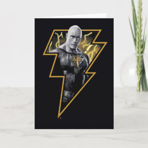 Tarjeta Negro Adam Gray y Gold Lightning Graphic