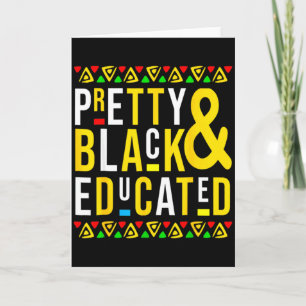 Tarjeta Negro Bonito Y Educado Mes De La Historia Negra Di