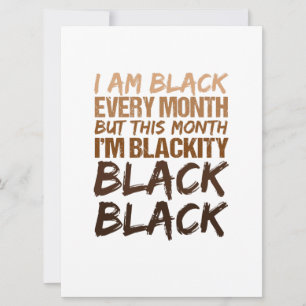 Tarjeta Negro negro cada mes historia negra africana