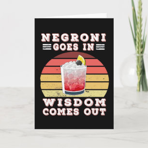 Tarjeta Negroni sale con sabiduría
