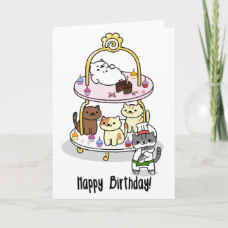 Tarjeta Neko Atsume - Cumpleaños!