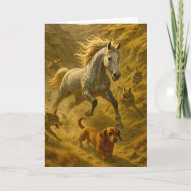 Tarjeta Nellie protege a Charlie de los coyotes (Anverso)