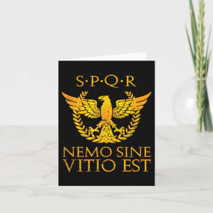 Tarjeta Nemo Sine Vitio Est Spqr Seneca Quote Stoic