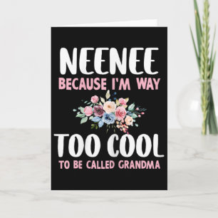 Tarjeta Nena Porque Soy Demasiado Cool Para Ser Llamada Ab