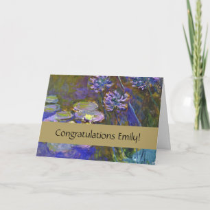 Tarjeta Nenúfares Agapanthus de Claude Monet