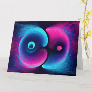 Tarjeta Neon Harmony: Una interpretación moderna de Yin Ya
