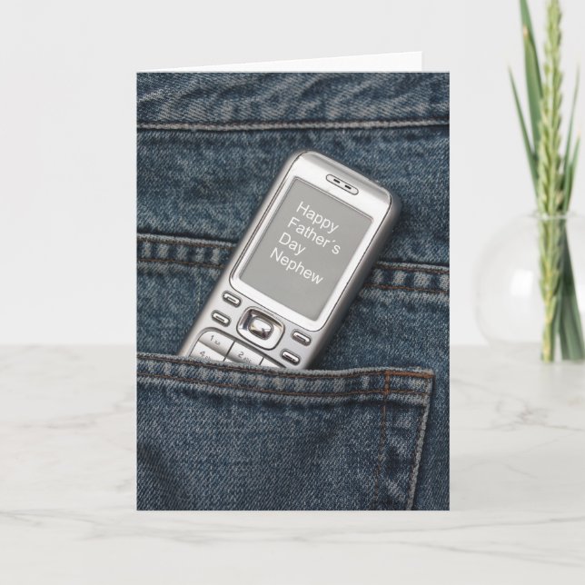 Tarjeta Nephew Feliz Día del Padre (Anverso)