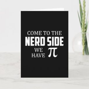 Tarjeta Nerd Geek Math Science Computer Funny Gift Idea