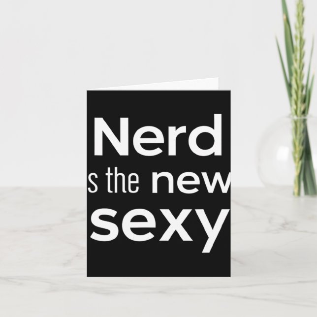 Tarjeta Nerd Is The New Y Gamers Software Engineers Origin (Anverso)
