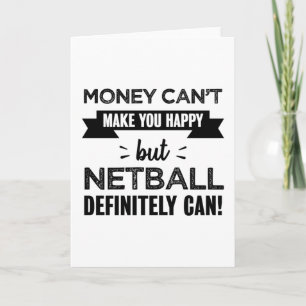 Tarjeta Netball te hace feliz regalo gracioso