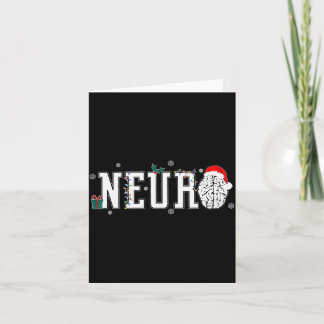 Tarjeta Neuro Nurse Brain Santa Hat Neuroscience Nursing C
