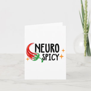 Tarjeta Neuro Spicy Neurodiversidad - Adhd - Autism Awaren