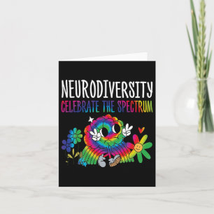 Tarjeta Neurodiversidad Autismo cerebral Conciencia Asd Ad