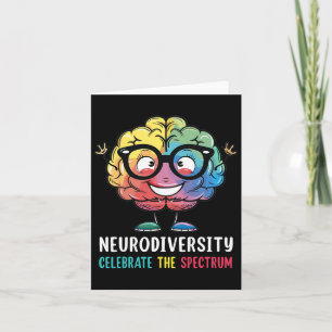 Tarjeta Neurodiversidad Autismo cerebral Conciencia Asd Ad