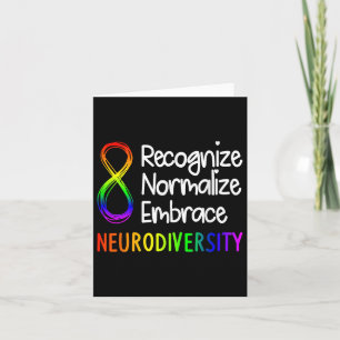 Tarjeta Neurodiversidad Espectro de Autismo Camisas Asd Ra