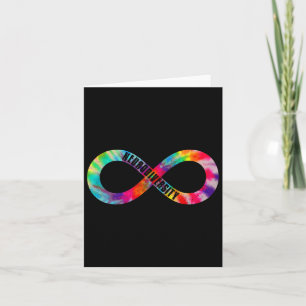 Tarjeta Neurodiversidad Rótulo de tinte infinito autismo g