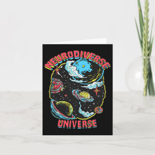 Tarjeta Neurodiverso Universo Neurodiversidad Abrazo Adhd